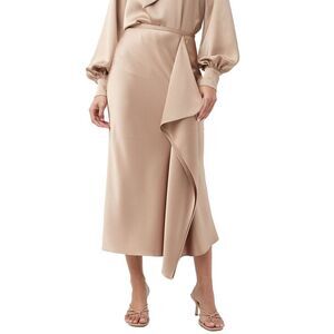 Trina Turk Womens Sahel Skirt, Brown